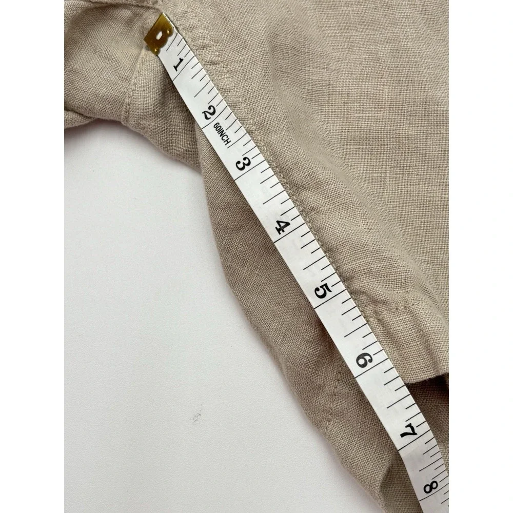 SWIMS 100% Linen Drawstring Shorts Men's XL Beige‎ Coastal Preppy Luxury